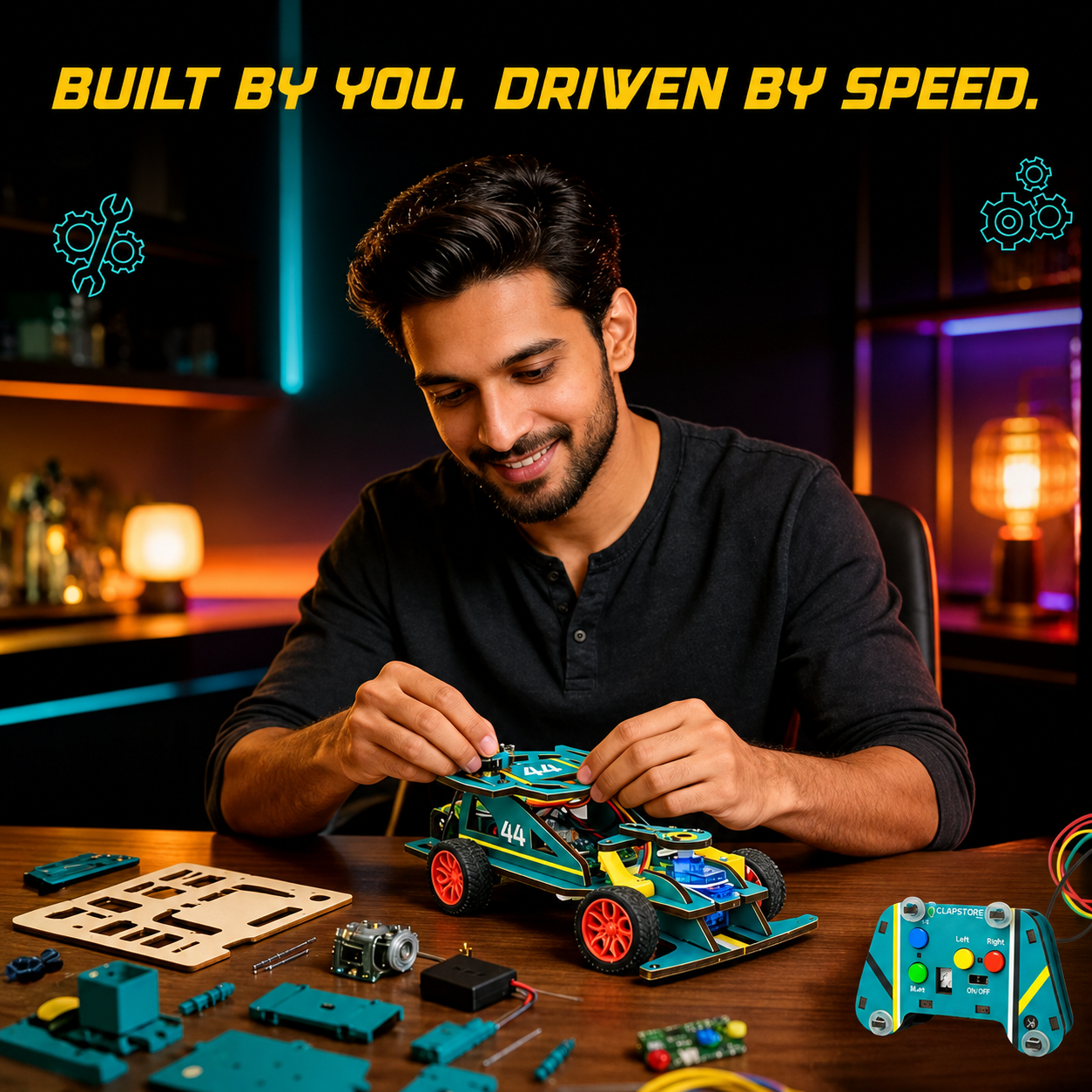 Build a real machine with your hands. Then drive it.