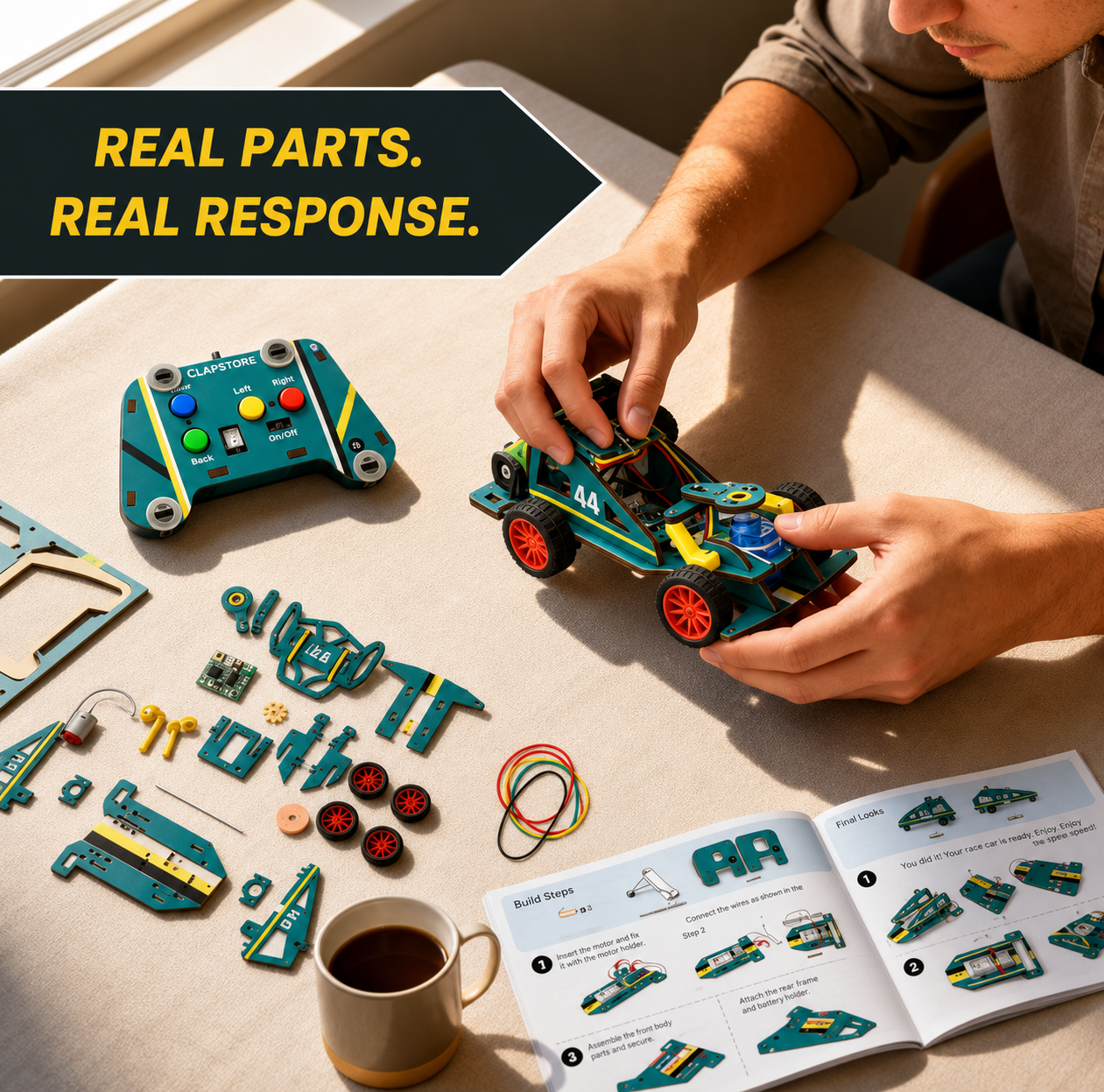 Build a real machine with your hands. Then drive it.